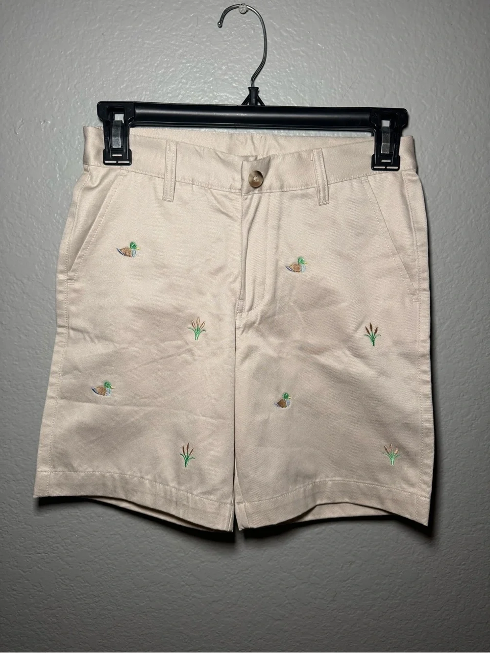 Beaufort Bonnet Company TBBC Embroidered Charlie Chino Khaki Shorts Ducks (026)